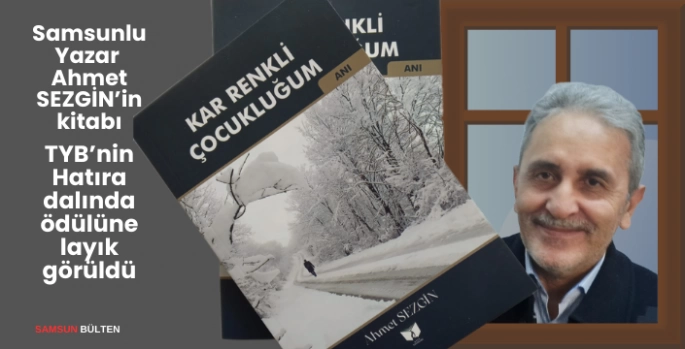 Ahmet Sezgin'in Kar Renkli Çocukluğum kitabına TYB' den hatıra ödülü