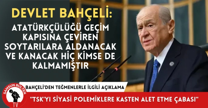 Bahçeli'den TSK'dan ihraç edilenlerle ilgili açıklama