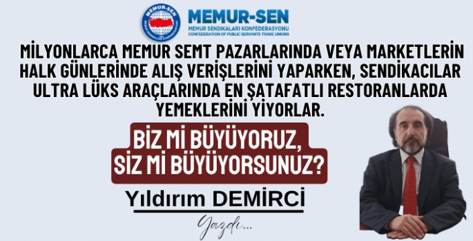 Biz mi Büyüyoruz, Siz mi Büyüyorsunuz?