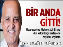 Gazeteci M. Ali Birand vefat etti