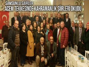 Samsunlu Şairler Acem Tekkesinde Kahramanlık Şiirleri okudu