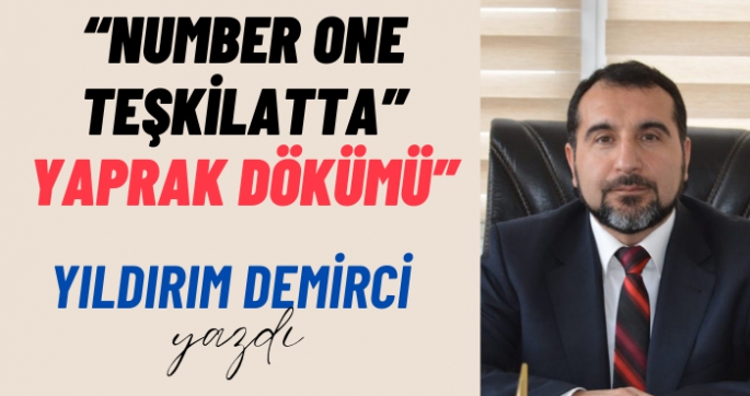 'Number One Teşkilatta'  Yaprak Dökümü