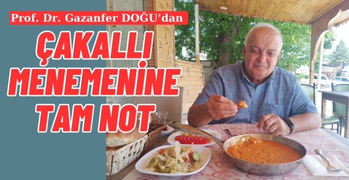 Prof. Dr. Gazanfer Doğu'dan Menemen yemeğine tam not