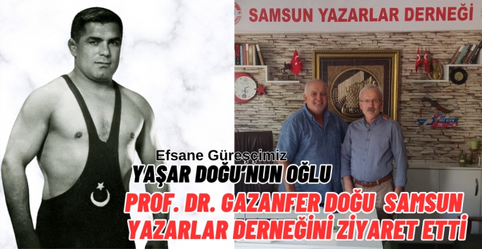 Prof. Dr. Gazanfer Doğu Samsun Yazarlar Derneği'ni ziyaret etti