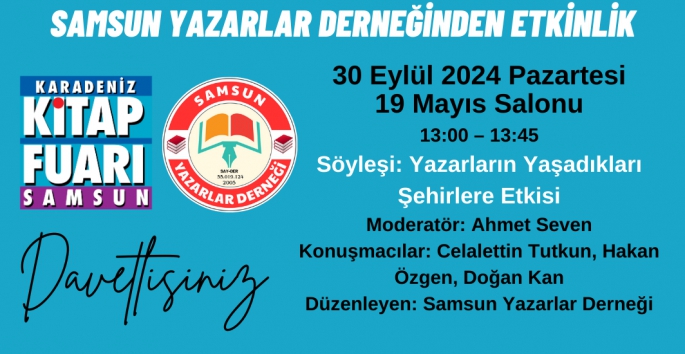 Samsun Yazarlar Derneğinden TÜYAP'ta kültürel etkinlik 