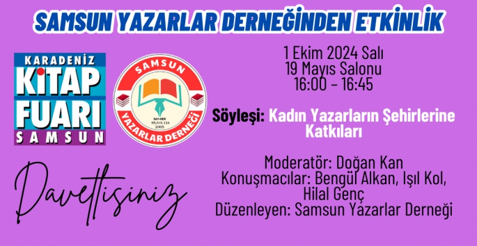 Samsun Yazarlar Derneğinden TÜYAP'ta kültürel etkinlik